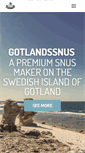 Mobile Screenshot of gotlandssnus.com